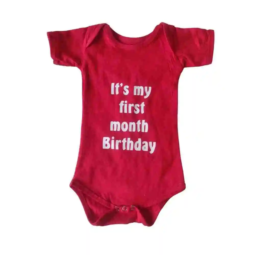 Its my first month Birthday Romper